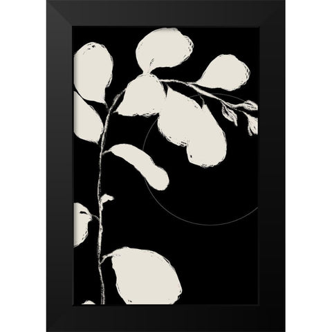 Botanical Silhoette I  Black Modern Wood Framed Art Print by Holman, Nicholas