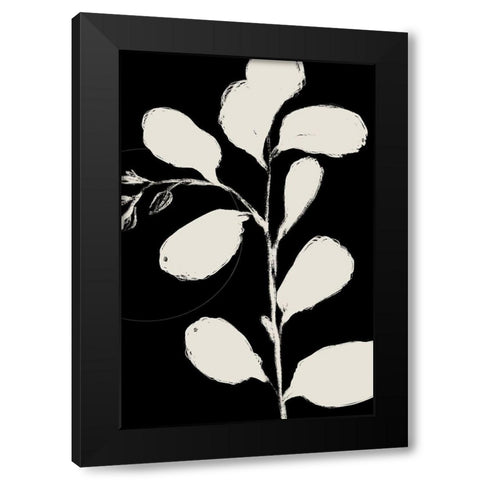 Botanical Silhoette II  Black Modern Wood Framed Art Print with Double Matting by Holman, Nicholas