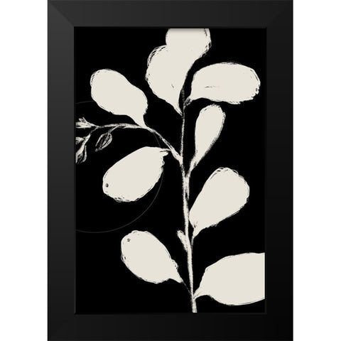 Botanical Silhoette II  Black Modern Wood Framed Art Print by Holman, Nicholas