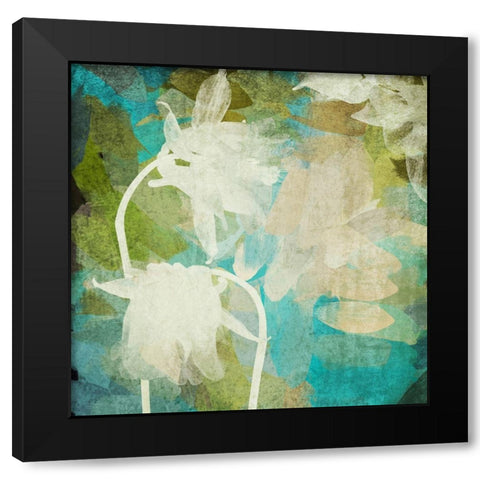 Light Green Black Modern Wood Framed Art Print with Double Matting by Orlov, Irena