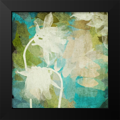 Light Green Black Modern Wood Framed Art Print by Orlov, Irena