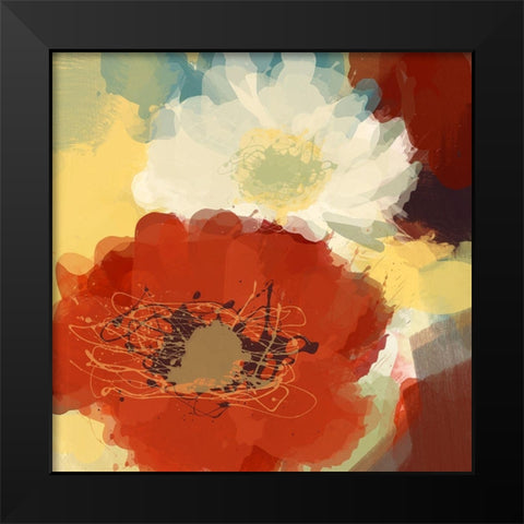 Brighten Up Black Modern Wood Framed Art Print by Orlov, Irena