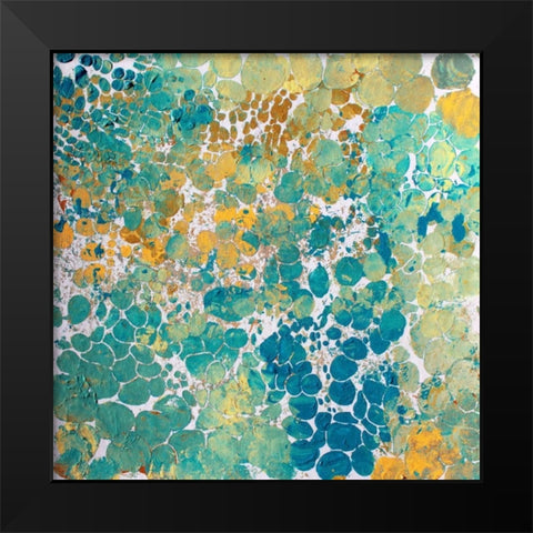 Textured Black Modern Wood Framed Art Print by Orlov, Irena