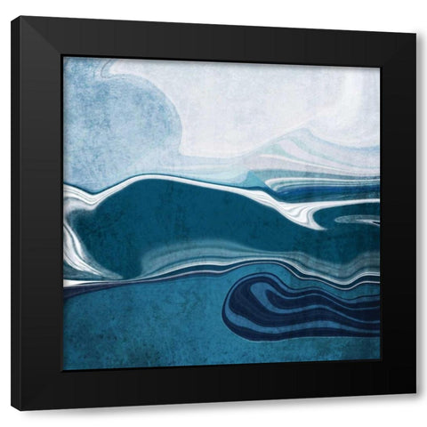 Follow the Train Black Modern Wood Framed Art Print by Orlov, Irena