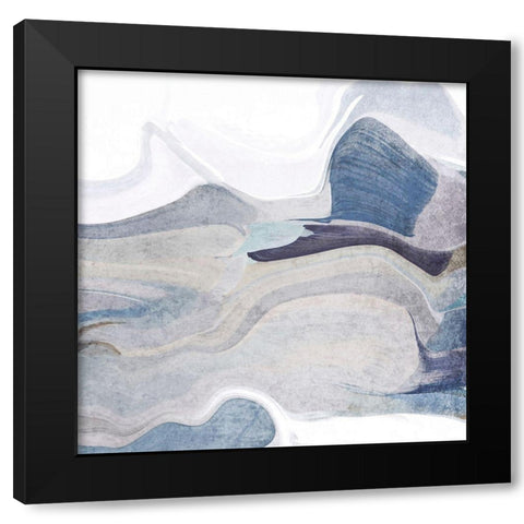 In the Breeze Black Modern Wood Framed Art Print with Double Matting by Orlov, Irena