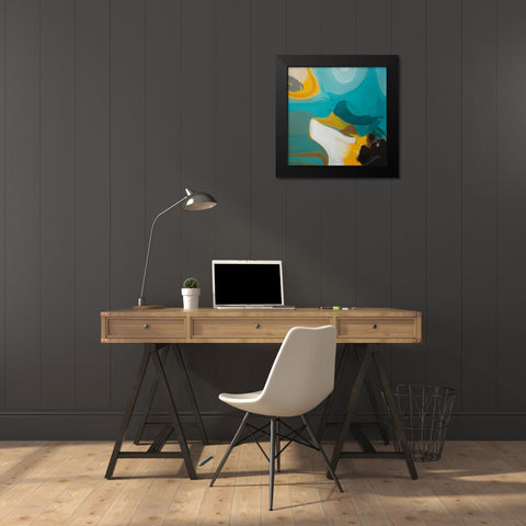 Into and Out Black Modern Wood Framed Art Print by Orlov, Irena