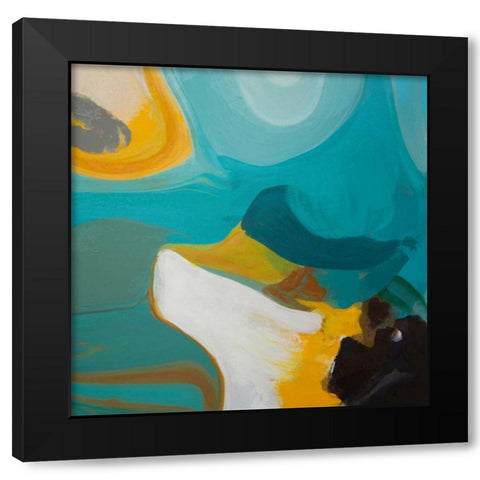 Into and Out Black Modern Wood Framed Art Print by Orlov, Irena