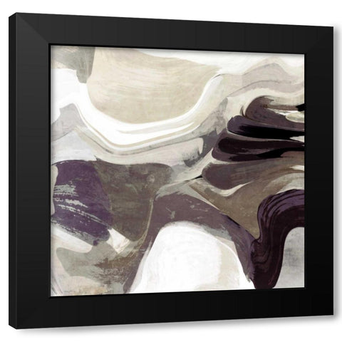 Behind the Surface I Black Modern Wood Framed Art Print by Orlov, Irena