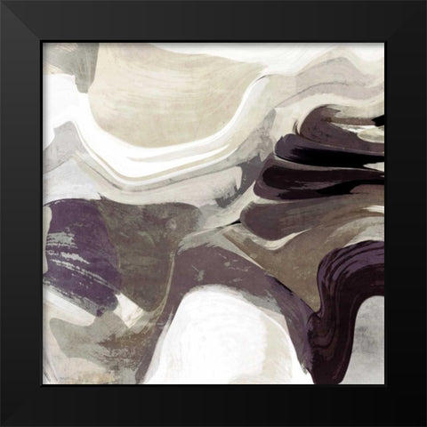 Behind the Surface I Black Modern Wood Framed Art Print by Orlov, Irena