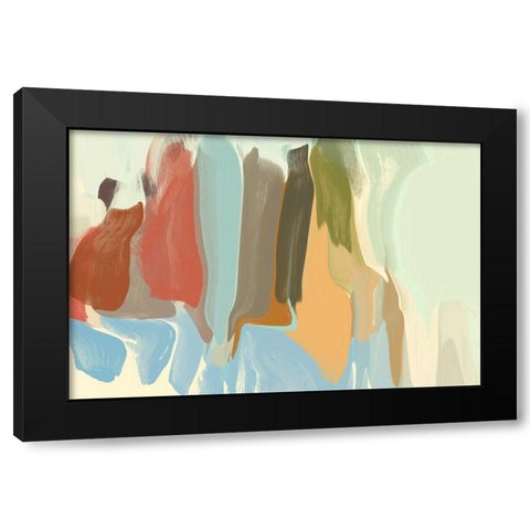 The Colourful Session Black Modern Wood Framed Art Print with Double Matting by Orlov, Irena
