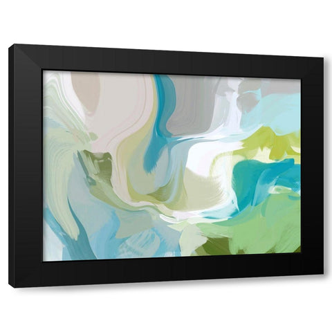 Bright I Black Modern Wood Framed Art Print with Double Matting by Orlov, Irena
