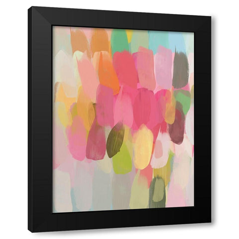 Spring Colours II Black Modern Wood Framed Art Print with Double Matting by Orlov, Irena