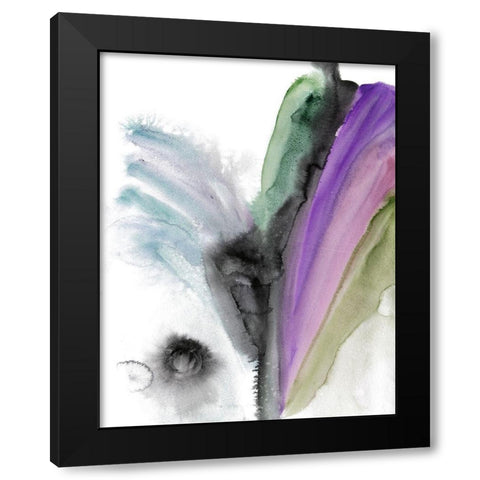 Vibes Black Modern Wood Framed Art Print by Orlov, Irena