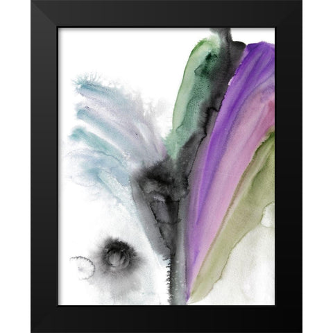Vibes Black Modern Wood Framed Art Print by Orlov, Irena