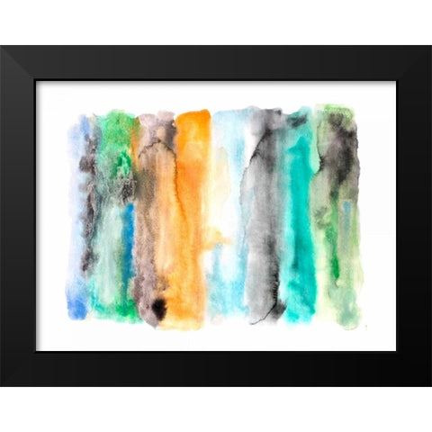 Across the Bay Black Modern Wood Framed Art Print by Orlov, Irena