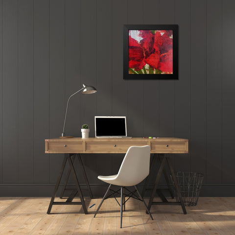 Blooming Love I Black Modern Wood Framed Art Print by Orlov, Irena