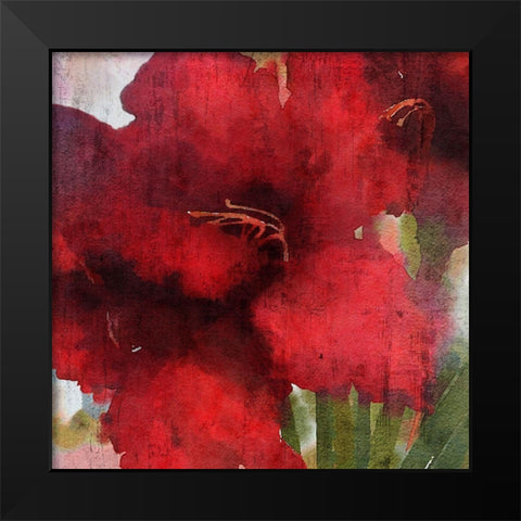 Blooming Love II Black Modern Wood Framed Art Print by Orlov, Irena