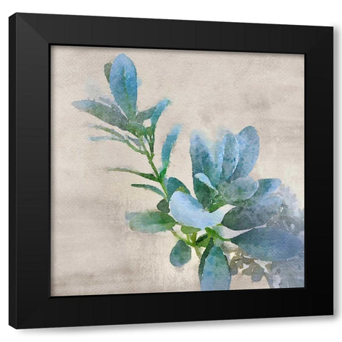 Delicate Balance Black Modern Wood Framed Art Print by Orlov, Irena