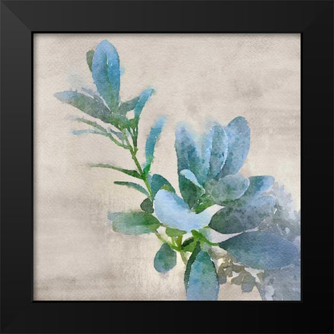 Delicate Balance Black Modern Wood Framed Art Print by Orlov, Irena