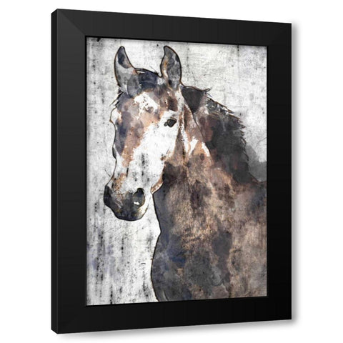 Horse Portrait II Black Modern Wood Framed Art Print by Orlov, Irena