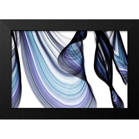 Azure I Black Modern Wood Framed Art Print by Orlov, Irena