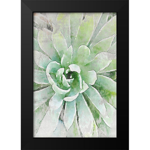 Rustic Succulent I  Black Modern Wood Framed Art Print by Orlov, Irena
