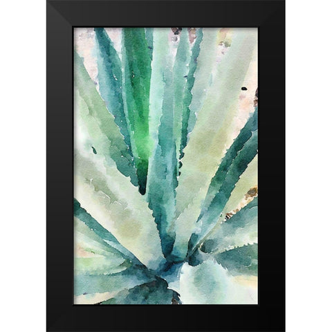Rustic Succulent II Black Modern Wood Framed Art Print by Orlov, Irena