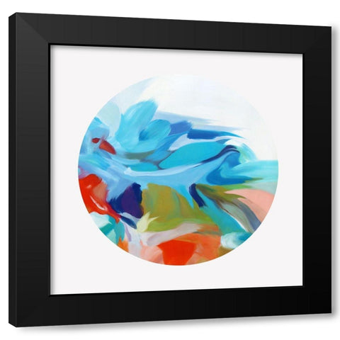 Miracle Circle  Black Modern Wood Framed Art Print by Orlov, Irena