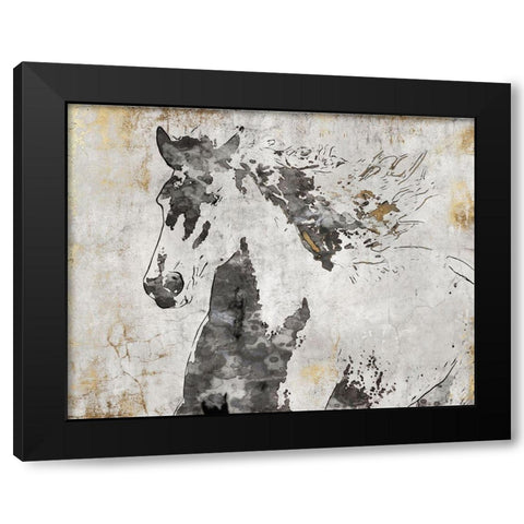 Running in the WindÂ  Black Modern Wood Framed Art Print by Orlov, Irena
