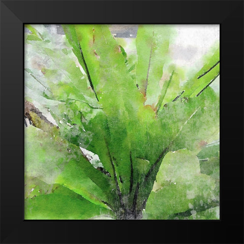 Rustic Green Embrace I  Black Modern Wood Framed Art Print by Orlov, Irena