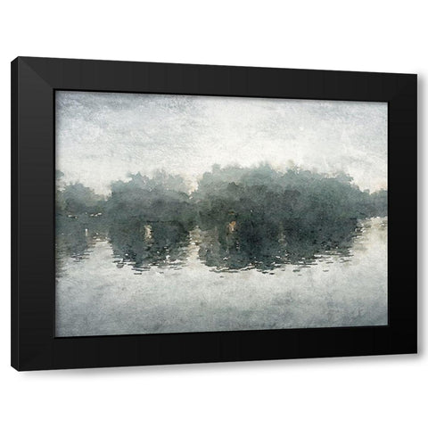 Marine Landscape Black Modern Wood Framed Art Print with Double Matting by Orlov, Irena