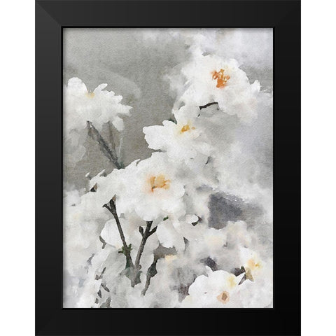 Dreamy Flower Black Modern Wood Framed Art Print by Orlov, Irena