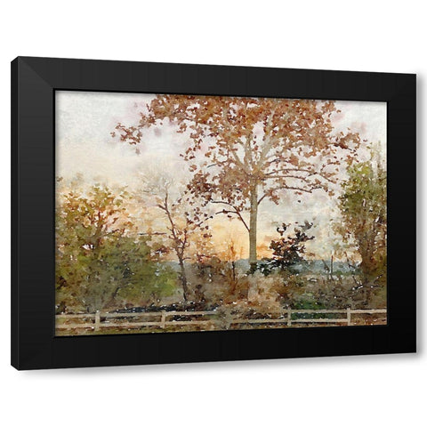 Quiet place I Black Modern Wood Framed Art Print by Orlov, Irena