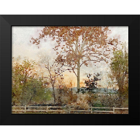 Quiet place I Black Modern Wood Framed Art Print by Orlov, Irena