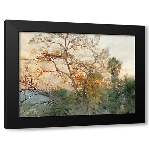 Quiet place II Black Modern Wood Framed Art Print by Orlov, Irena