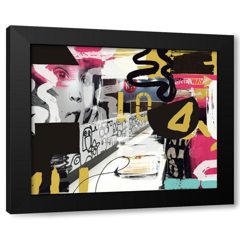 Thinker Black Modern Wood Framed Art Print by Orlov, Irena
