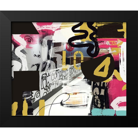 Thinker Black Modern Wood Framed Art Print by Orlov, Irena