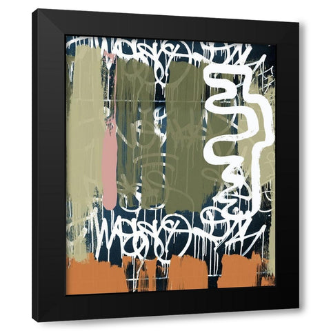 Exit Black Modern Wood Framed Art Print by Orlov, Irena