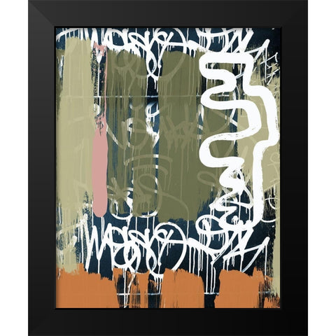 Exit Black Modern Wood Framed Art Print by Orlov, Irena