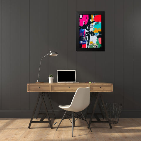 Colour Factory II Black Modern Wood Framed Art Print by Orlov, Irena