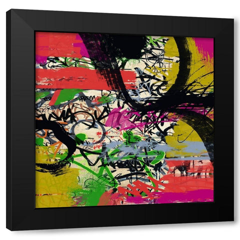 Dream Colour Black Modern Wood Framed Art Print by Orlov, Irena