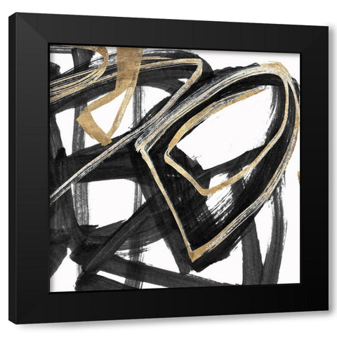Combination III Black Modern Wood Framed Art Print by Orlov, Irena