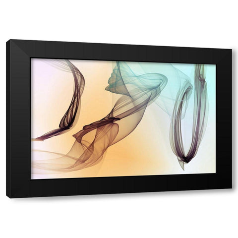 Abstract Gradient II Black Modern Wood Framed Art Print by Orlov, Irena