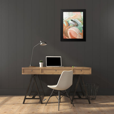 Neutral Flow III Black Modern Wood Framed Art Print by Orlov, Irena