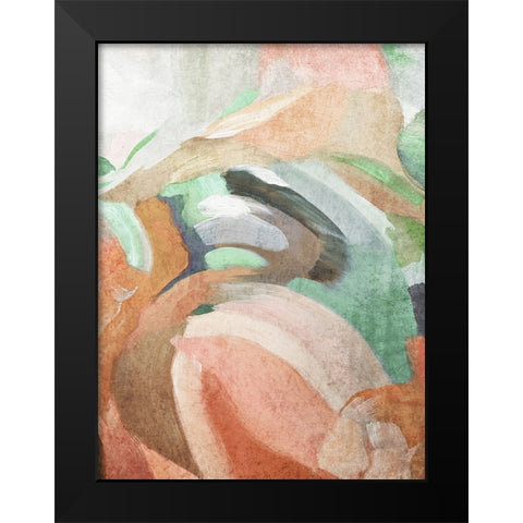 Neutral Flow III Black Modern Wood Framed Art Print by Orlov, Irena