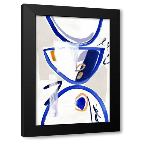 Reunion  Black Modern Wood Framed Art Print by Sozi
