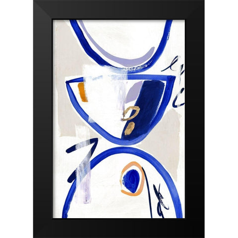 Reunion  Black Modern Wood Framed Art Print by Sozi