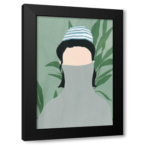 Ameli Black Modern Wood Framed Art Print by Sozi