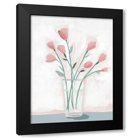 For the Spring Nymph Black Modern Wood Framed Art Print with Double Matting by Sozi