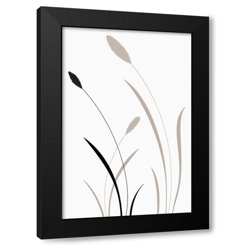 Bunny Grass I Black Modern Wood Framed Art Print by Studio I